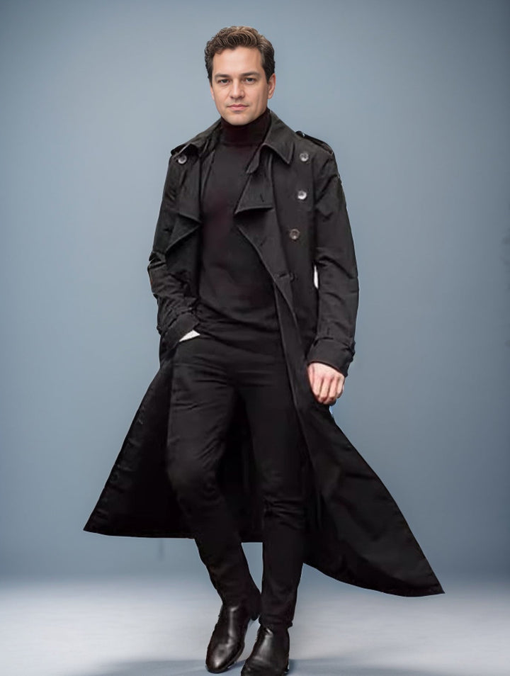 Herren Langer Trenchcoat Echoarchiv