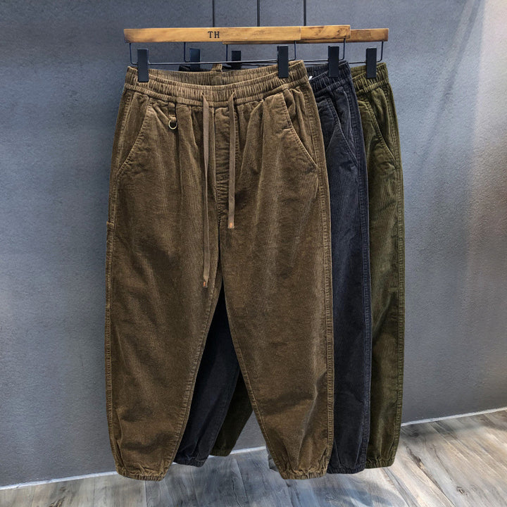 Herren Bequeme Cord-Hose mit elastischem Bund Echo Archiv