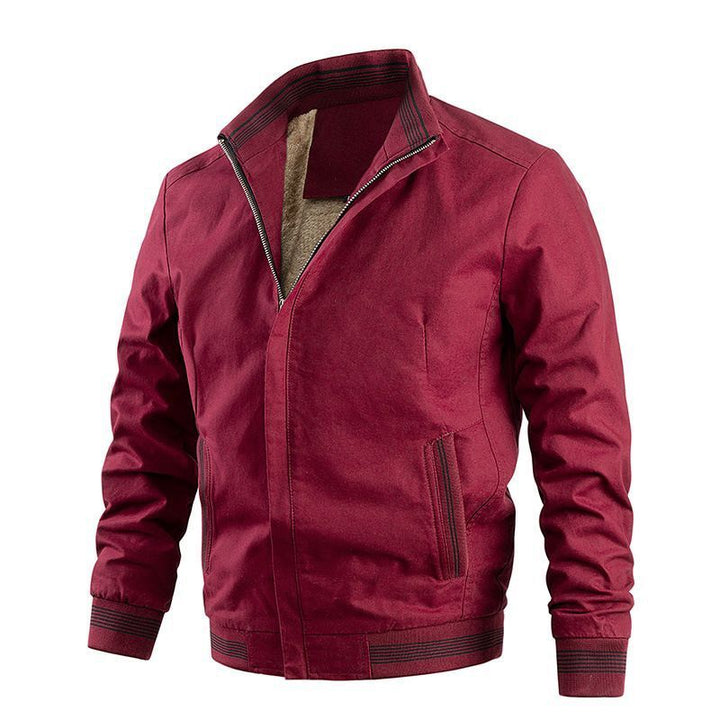 Herren Freizeit-Bomberjacke mit Thermofutter und gerippten Kontrastbündchen Echoarchiv