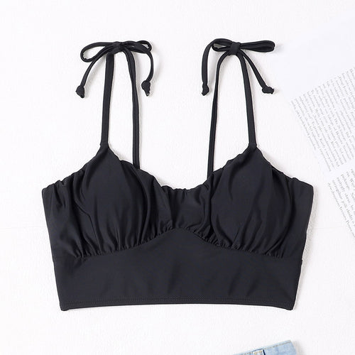 Damen Sport-Bikinioberteil mit verstellbaren Trägern und gerafftem Design Echo Archiv