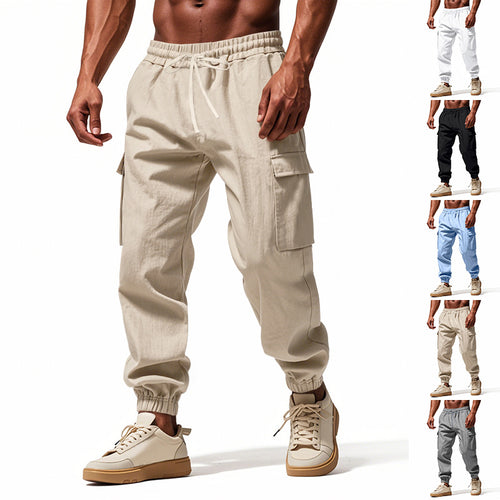 Herren Cargo-Hose mit elastischem Bund und praktischen Taschen Echoarchiv
