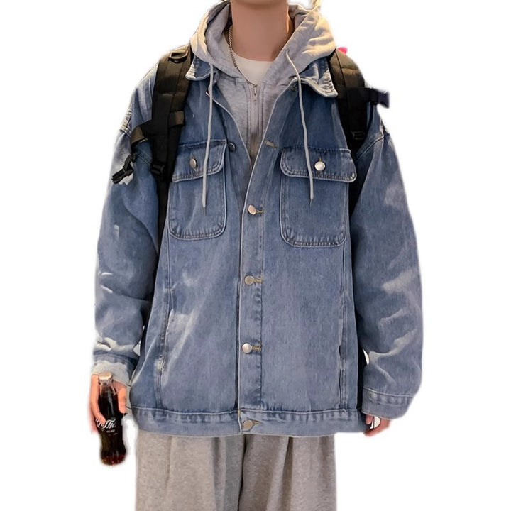 Herren Lässige Denimjacke im Oversized-Stil Echoarchiv