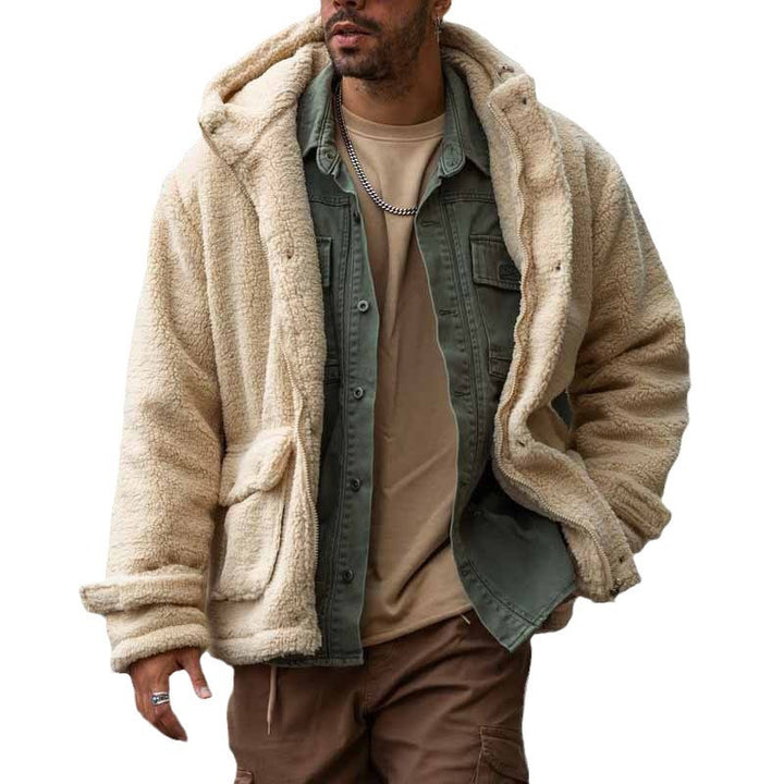 Herren kuschelige Teddyfelljacke Echoarchiv