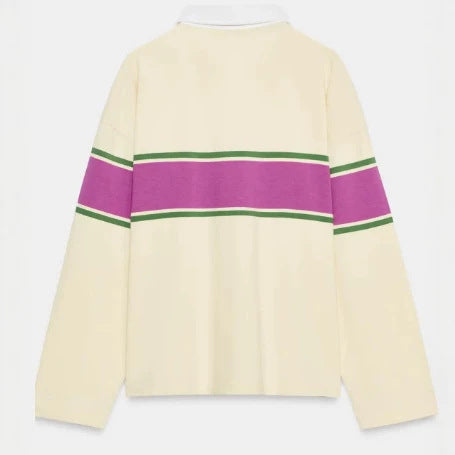 Damen Feinstrick-Poloshirt-Cardigan mit kurzem Arm und durchgehendem Reißverschluss Echo Archiv