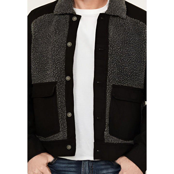 Herren modische Jacke mit durchgehendem Fleece-Futter Echoarchiv