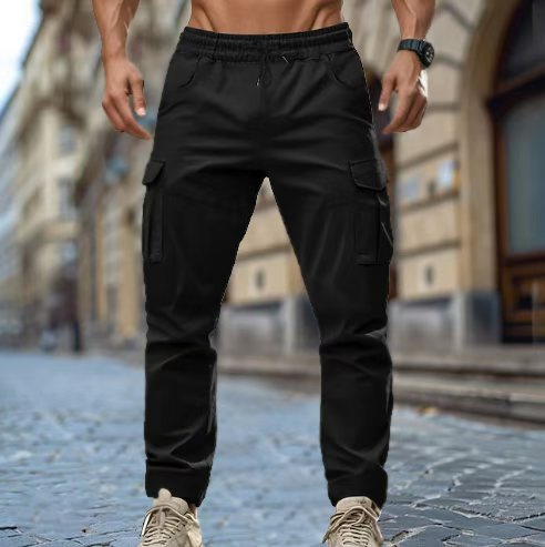 Herren Cargo-Hose mit elastischem Bund und praktischen Taschen Echoarchiv