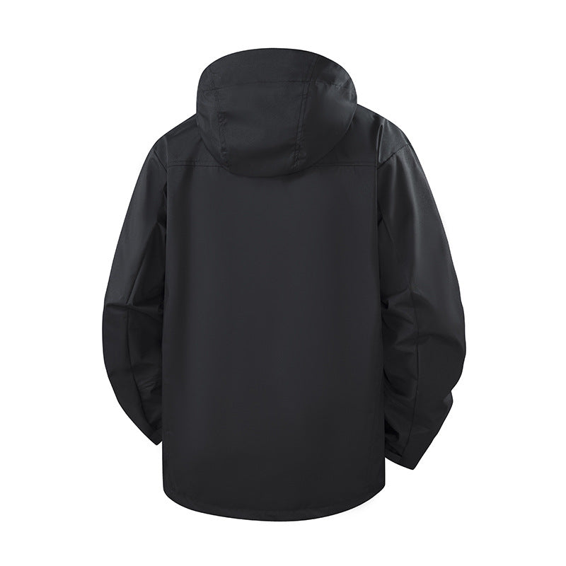 Herren Leichte wasserdichte Kapuzen-Softshelljacke mit atmungsaktiver Membran Echoarchiv