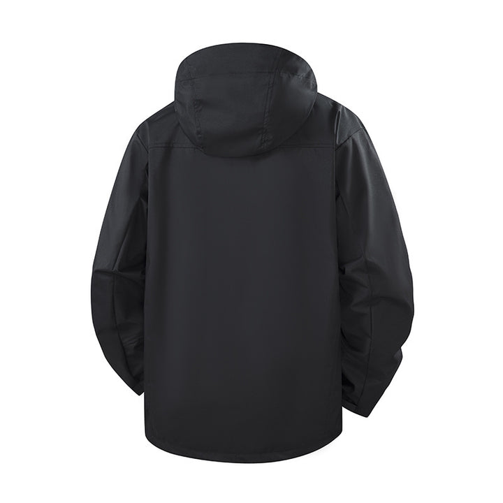 Herren Leichte wasserdichte Kapuzen-Softshelljacke mit atmungsaktiver Membran Echoarchiv