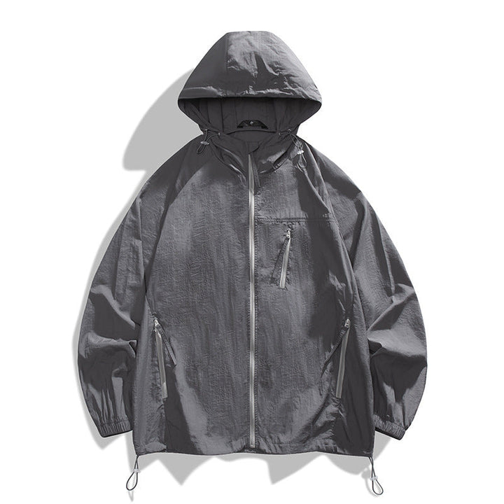 Herren leichtgewichtige Windjacke mit praktischen Taschen und atmungsaktiven Eigenschaften Echoarchiv