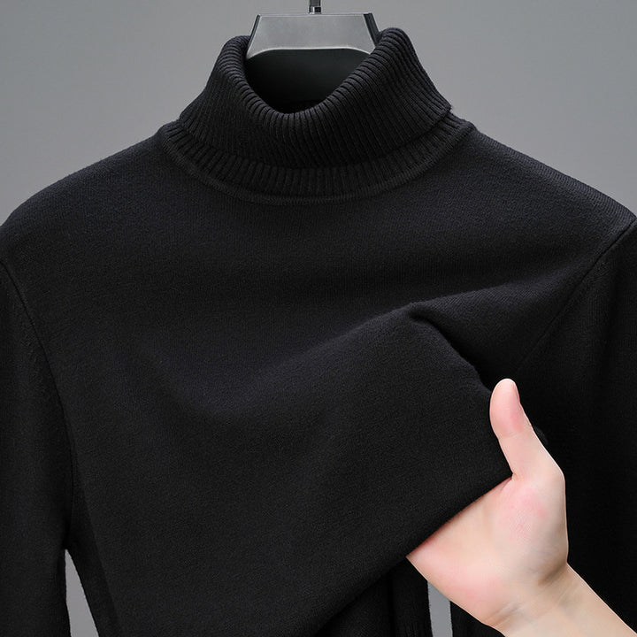 Herren eleganter Rollkragenpullover aus hochwertiger Baumwolle Echoarchiv