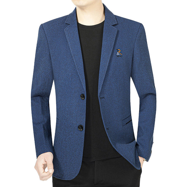 Herren Slim Fit Sakko mit feiner Struktur und klassischer Knopfleiste – Tianoro