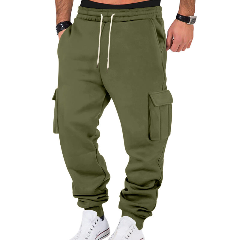 Herren nan Cargo-Jogginghose mit Kordelzug, seitlichen Taschen und elastischen Bündchen Echo Archiv