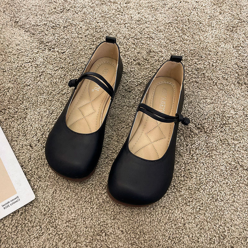 Damen Bequeme und elegante Ballerinas mit verstellbarem Riemen und weicher Innensohle – Lioré