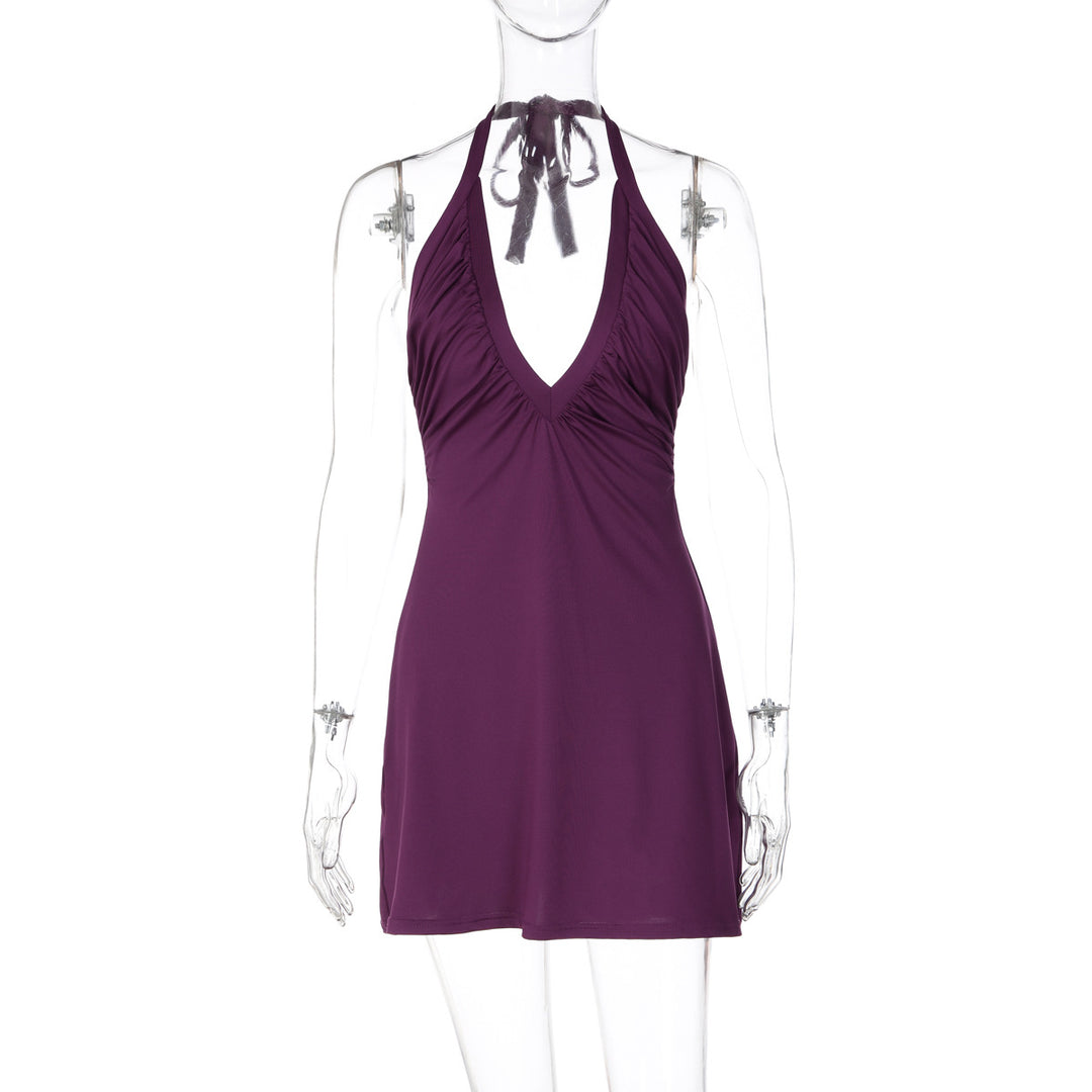 Damen Strandskleid mit alternativem Halter-Design und schmeichelnder Drapierung Echo Archiv