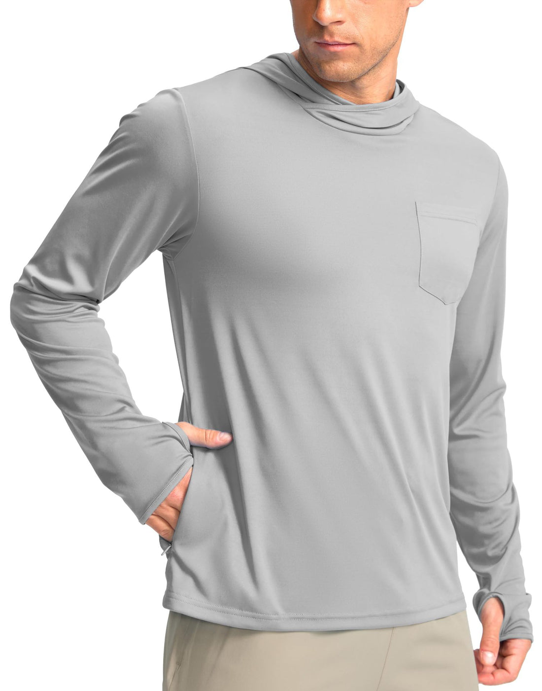 Herren Funktionsshirt mit Kapuze und Taschen – Avelline