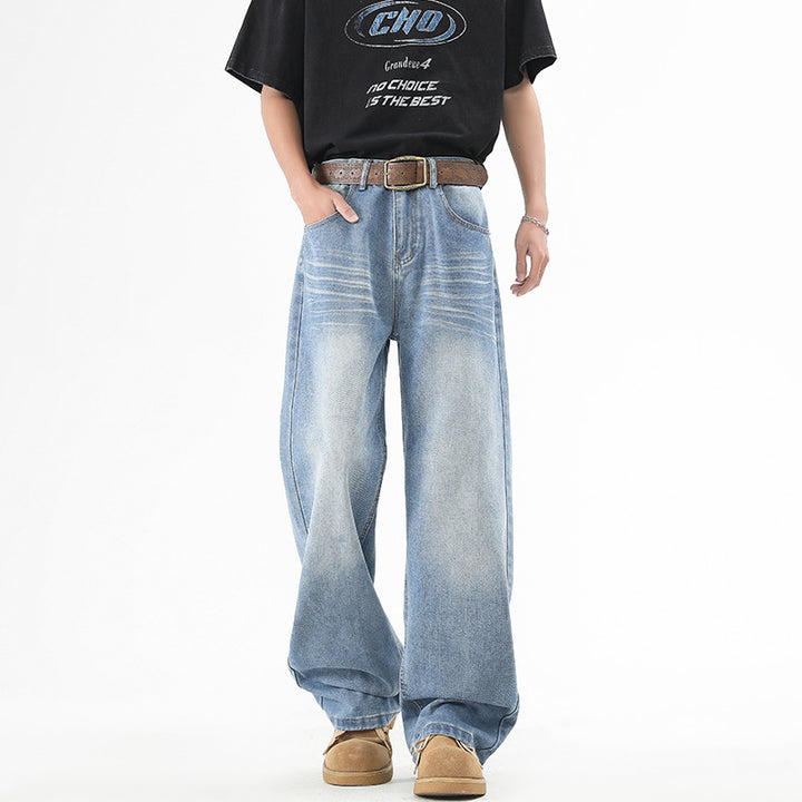 Herren Baggy-Jeans im ultralangen Palazzoschnitt mit dezenter Faltenoptik Echo Archiv