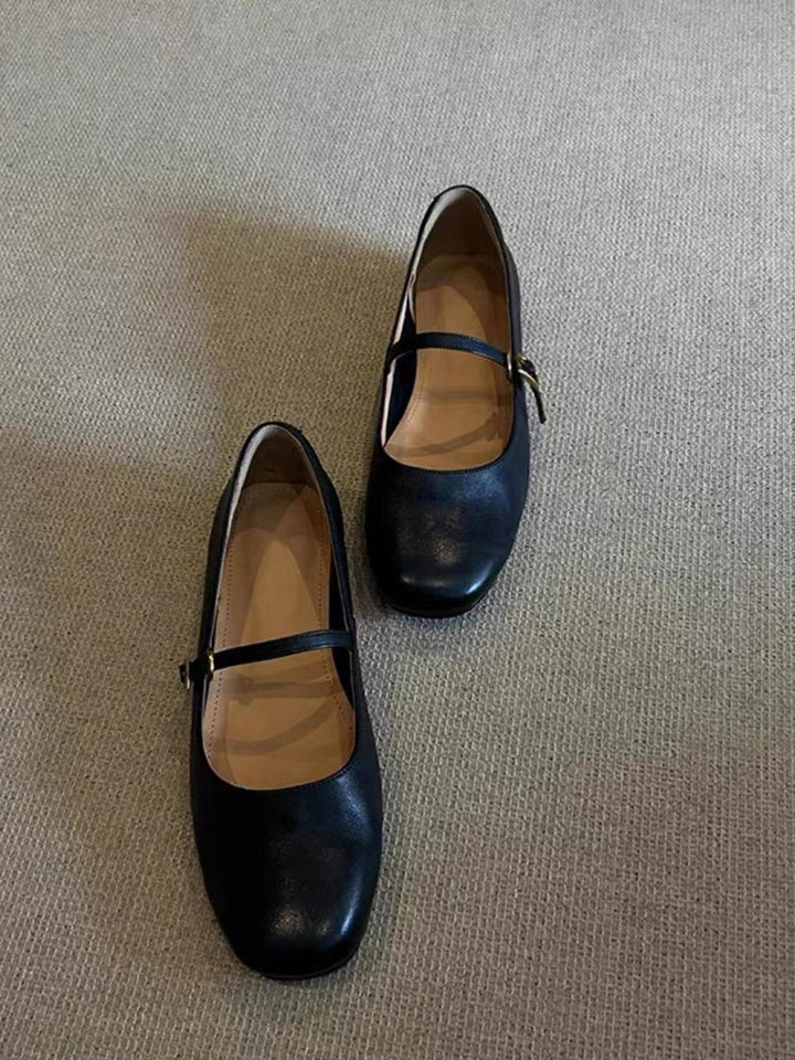 Damen elegante Mary Jane Ballerinas mit praktischer Schnallenverzierung Echoarchiv