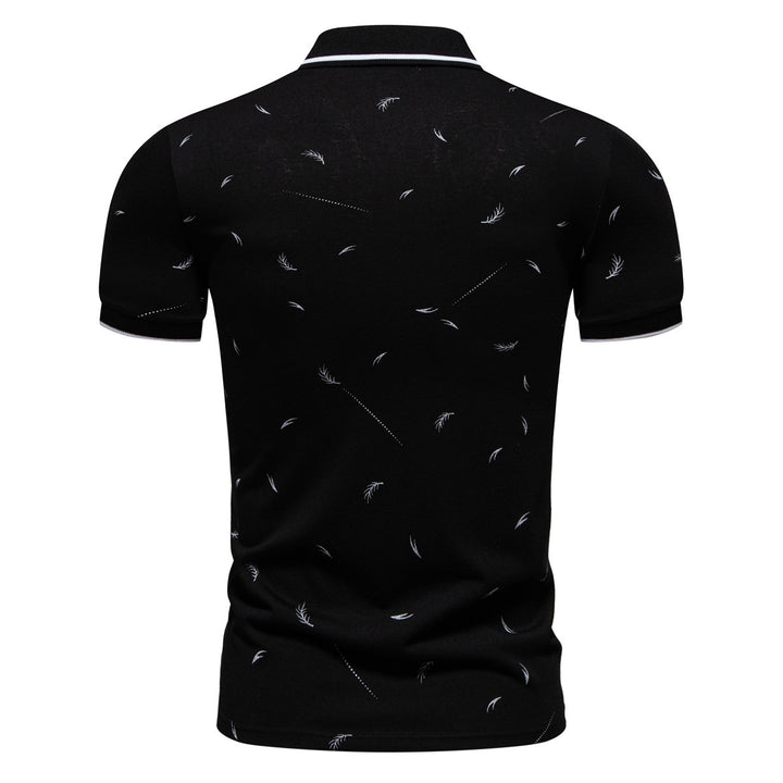 Herren Poloshirt mit modernem Druck und hochwertigem Baumwollmaterial Echoarchiv