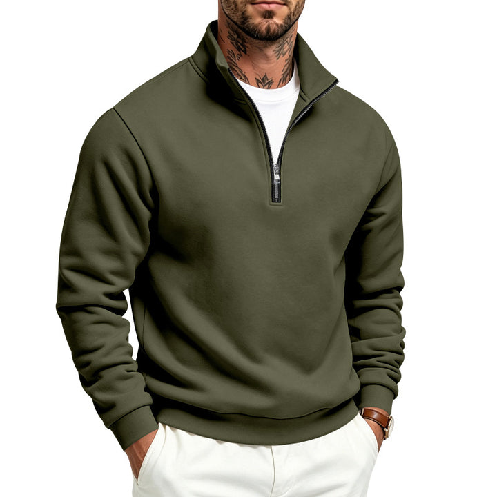 Herren Halbzip-Sweatshirt mit Troyerkragen und weicher Fleece-Innenseite – Norvane