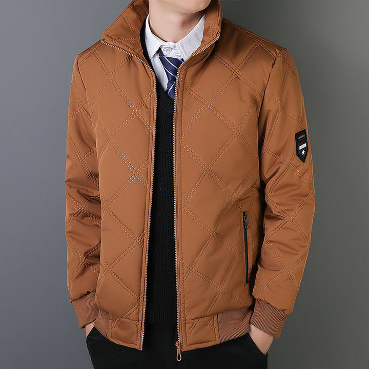 Herren elegante Steppjacke mit modernem Muster Echoarchiv