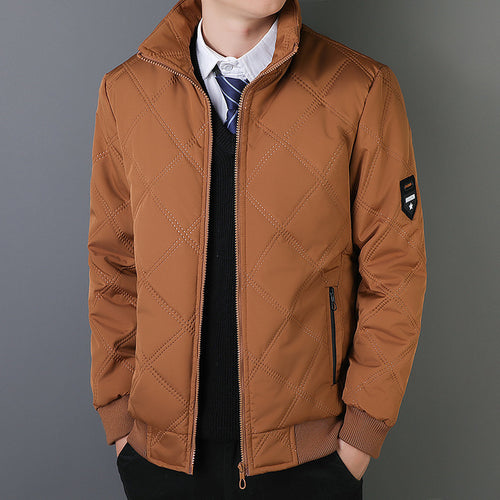 Herren elegante Steppjacke mit modernem Muster Echoarchiv