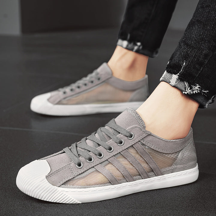 Herren atmungsaktive Low-Top Sneaker mit transparenten Mesh-Einsätzen – Norré