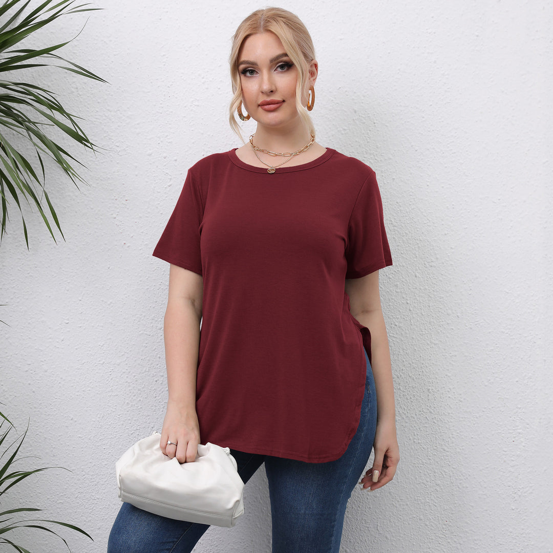Damen lässiges T-Shirt mit seitlichen Eingrifftaschen Echo Archiv