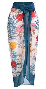 Damen Badeanzug mit floralem Design und passendem Strandrock Echo Archiv