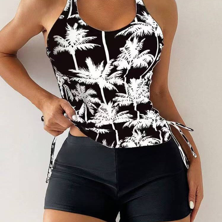 Damen Tankini-Set mit floralem Design und verstellbaren Trägern Echo Archiv