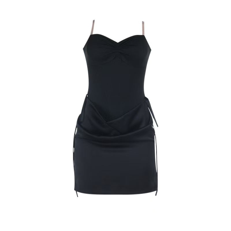Damen Sexy Minikleid mit tailliertem Oberteil und eleganter Drapierung Echo Archiv