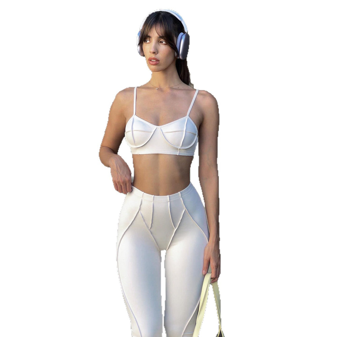 Damen Flared-Leggings mit hohem Bund und nahtlosem Design Echo Archiv