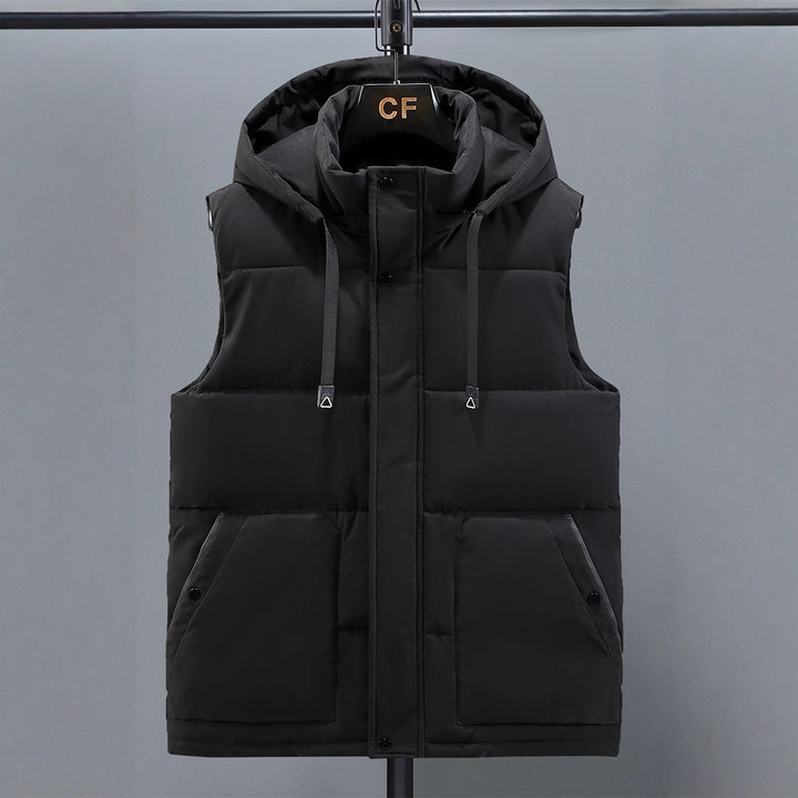 Herren Wärmende Steppweste mit Kapuze Echo Archiv