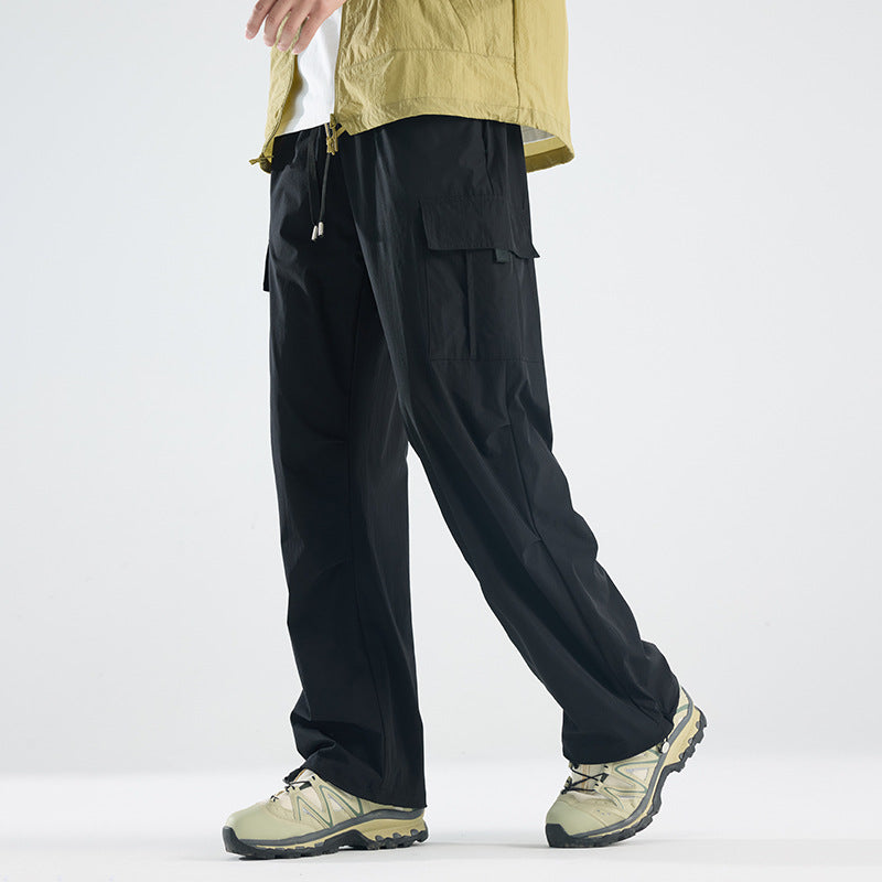 Herren Breite Tech‑Cargo‑Hose mit Utility‑Taschen und verstellbarem Bund Echoarchiv