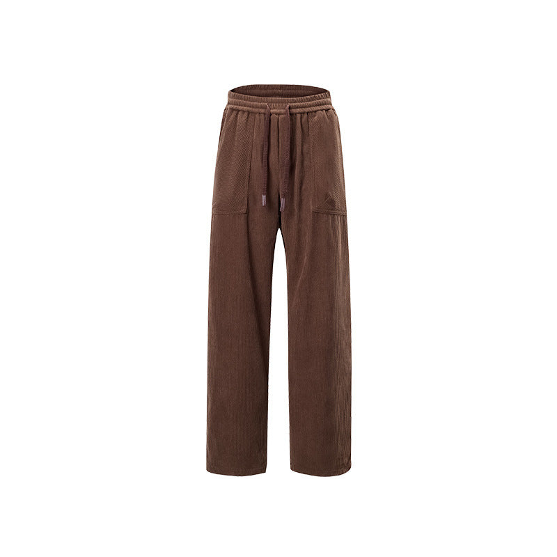 Damen Cordhose mit weitem Bein, elastischem Bund und aufgesetzten Taschen Echo Archiv