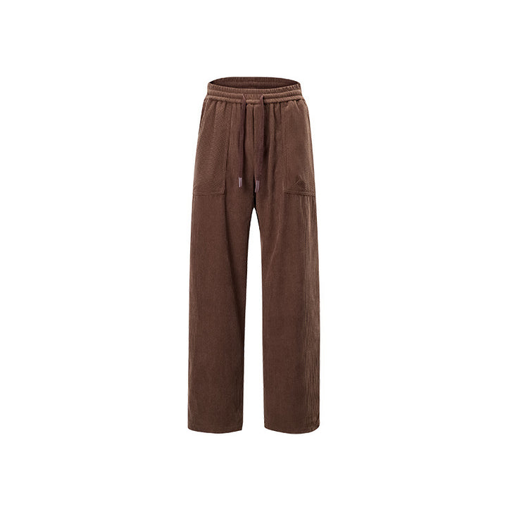 Damen Cordhose mit weitem Bein, elastischem Bund und aufgesetzten Taschen Echo Archiv