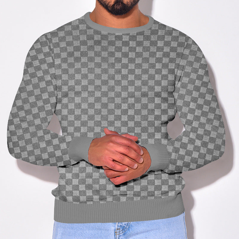 Herren stilvoller Struktur Pullover Echoarchiv