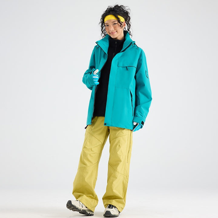 Herren Wasserdichte Outdoor-Softshelljacke mit Kapuze, hohem Stehkragen & Reißverschlusstaschen Echoarchiv