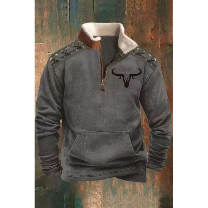 Herren Modischer Hoodie mit Kapuze und maritimem Druck Echoarchiv