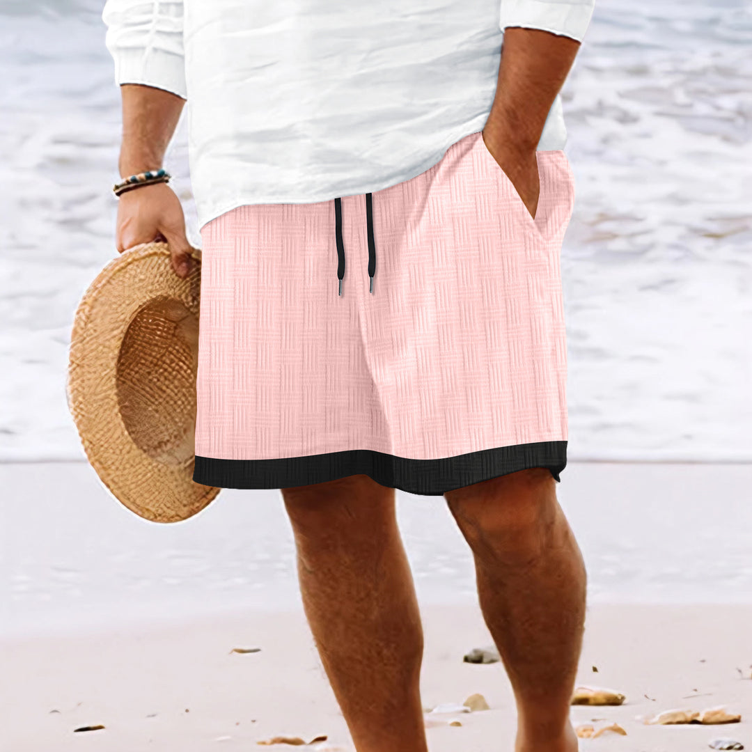 Herren strukturierte Strandshorts Echoarchiv