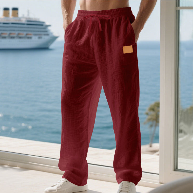 Herren Bequeme und luftige Sommerhose aus leichtem Leinenmaterial Echoarchiv