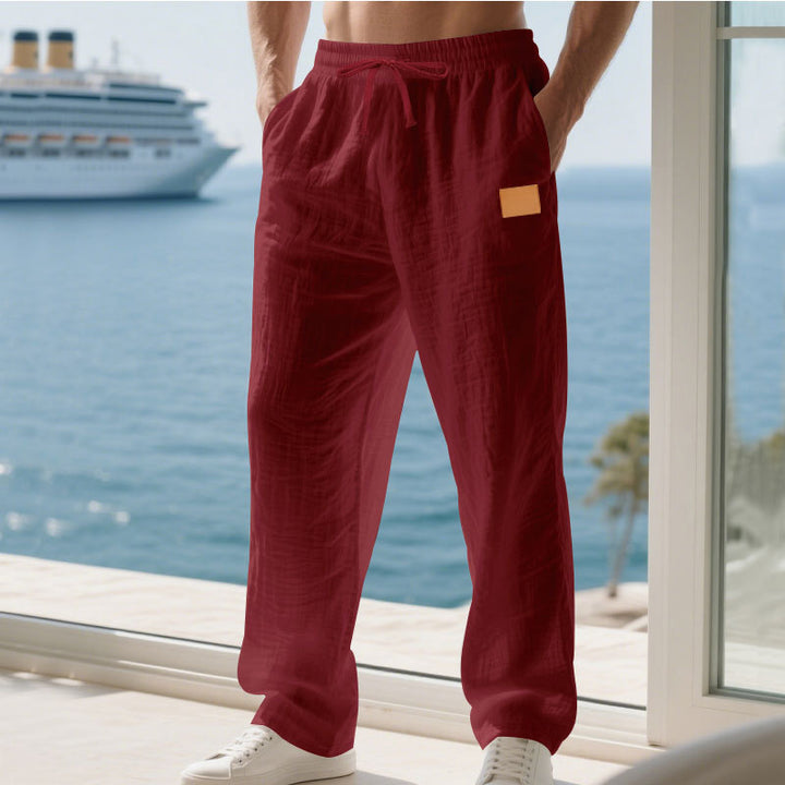 Herren Bequeme und luftige Sommerhose aus leichtem Leinenmaterial Echoarchiv