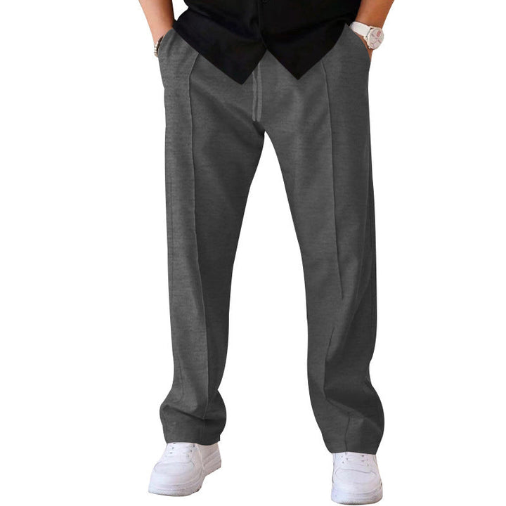 Herren elegante Freizeithose mit geradem Schnitt und klassischen Falten Echoarchiv