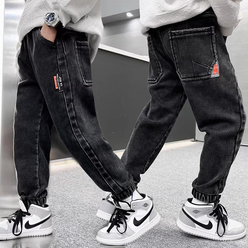 Herren lässige Fleece-Jeans mit wärmendem Innenfutter Echo Archiv