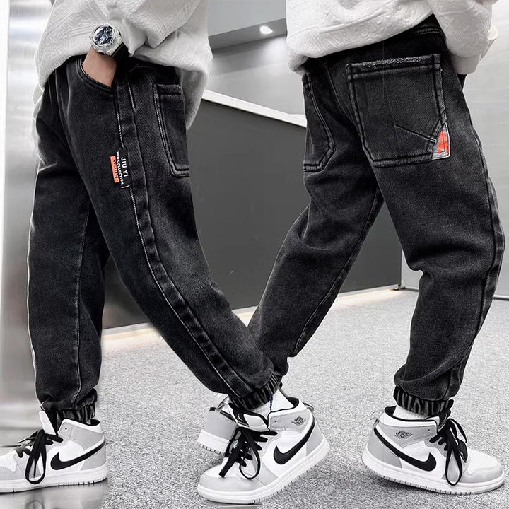 Herren lässige Fleece-Jeans mit wärmendem Innenfutter Echo Archiv