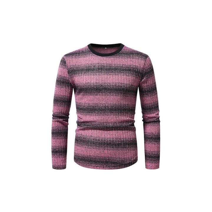 Herren Langarmshirt mit modernem Streifenmuster und komfortablem Schnitt Echoarchiv
