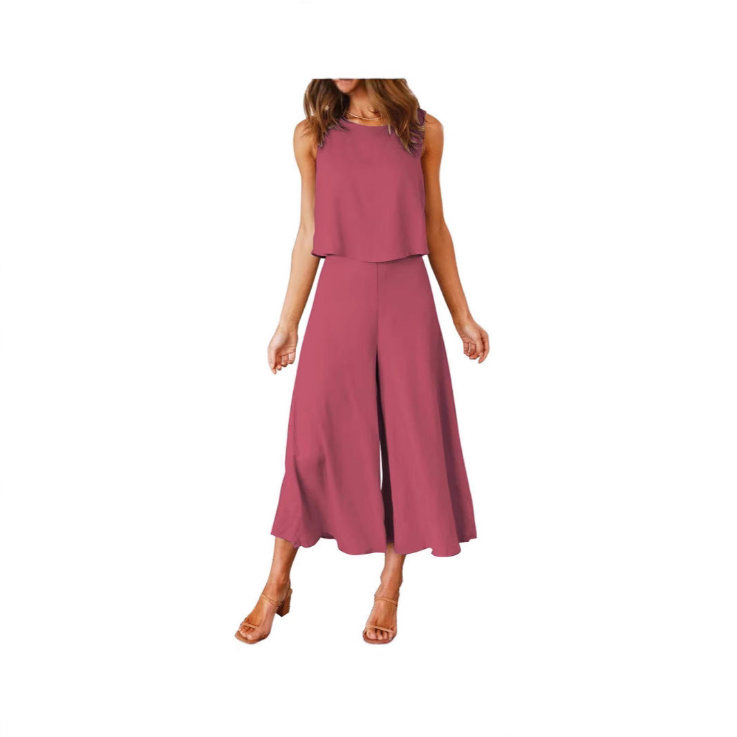 Damen luftiger Jumpsuit mit lässigem Schnitt und praktischen Taschen Echo Archiv
