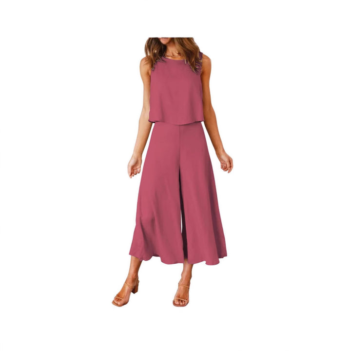 Damen luftiger Jumpsuit mit lässigem Schnitt und praktischen Taschen Echo Archiv