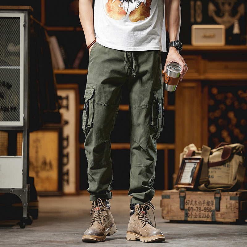 Herren Taktische Utility-Cargo-Hose mit verstärkten Kniepatches, Multifunktionstaschen und Kordelbund Echo Archiv