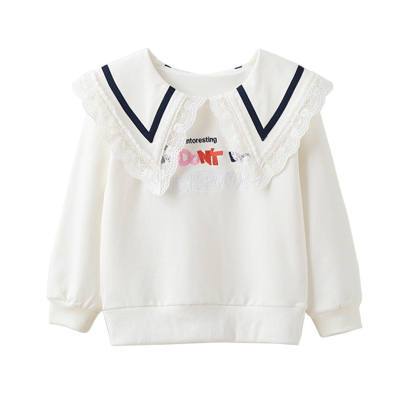 Damen Sweatshirt mit Spitzenkragen Echo Archiv