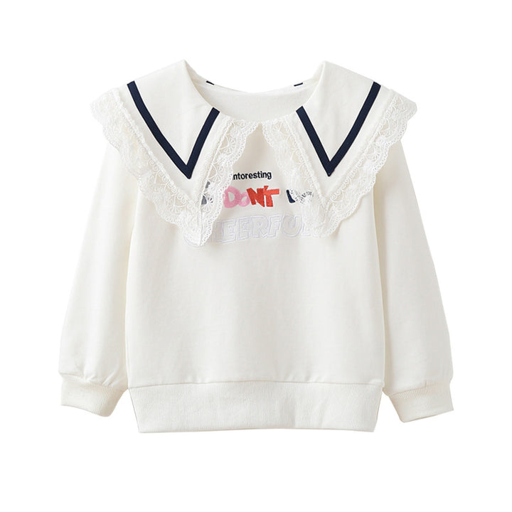 Damen Sweatshirt mit Spitzenkragen Echo Archiv